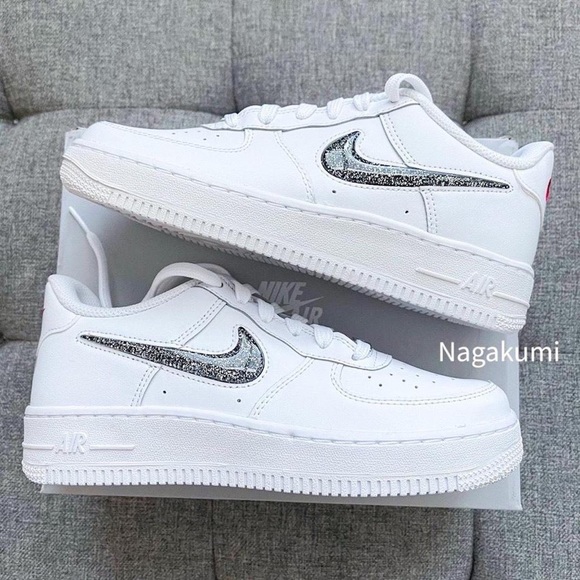 🤍 Nike Air Force 1 jelly glitter white shoes - Picture 2 of 4